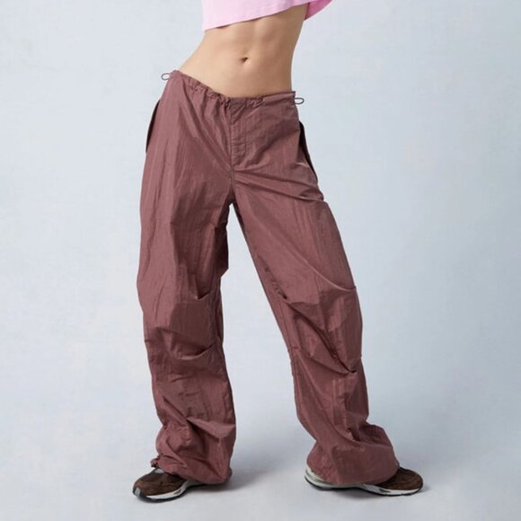 ✨ Pacsun Shine Low Rise Adjustable Parachute Pants - Picture 1 of 5